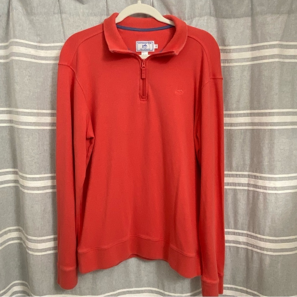 SOUTHERN TIDE / The SkipJack Coral 1/4 zip Pullover Jacket Size M